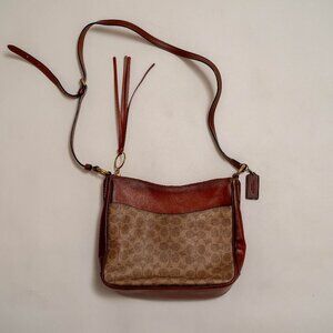 NWOT Coach Leather Monogram Corssbody Bag